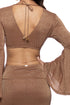 Luli Fama Cosita Buena Bell Sleeve Crop Top